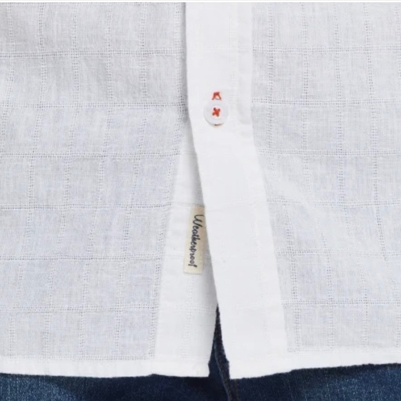 Weatherproof Vintage Men's Linen/Cotton Short Sleeve Woven Shirt - Picture 12 of 14